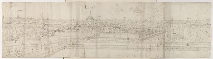 Vista del Palacio de Cantecroy cerca de Amberes y el campo circundante, 1557-58